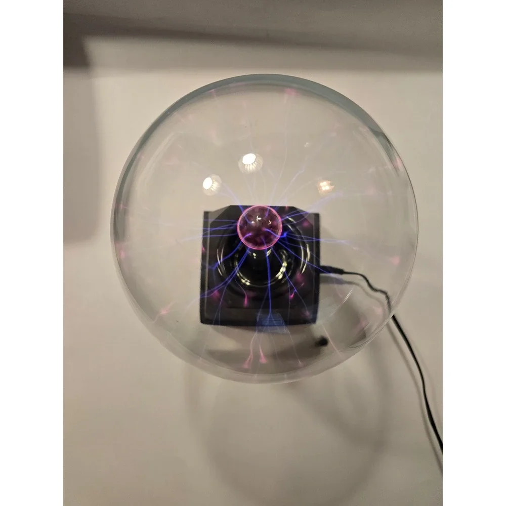 Vintage Style Plasma Ball Lamp Touch and Sound Reactive Lightning Globe Light